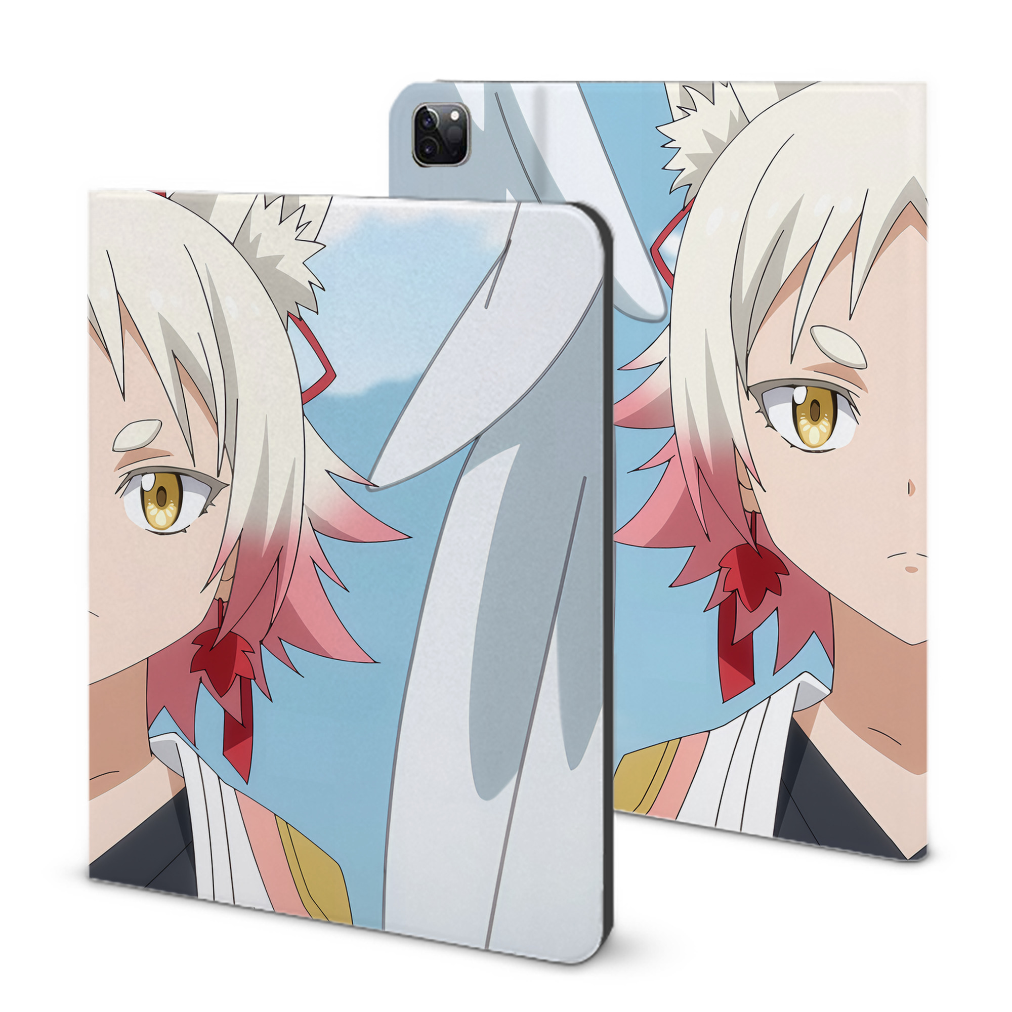 （画像用） 転スラ Regarding Reincarnated to Slime IPad ケース ブック型 PUレザー TPU 耐衝撃 軽量 薄型 ペン収納なし 全面保護 IPad 各モデル対応